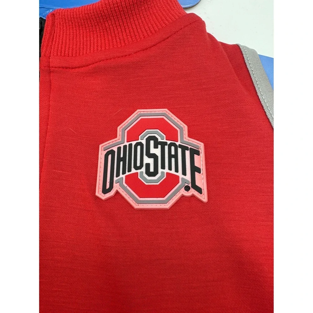 Pets First NCAA Ohio State Buckeyes Dog Anxiety Vest Calming Shirt Red Large L